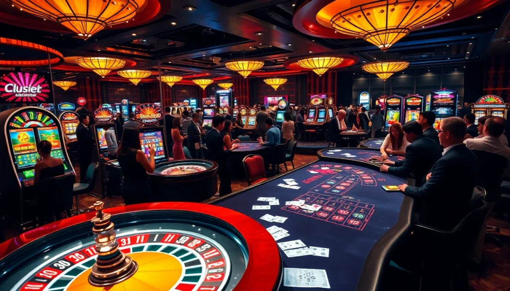 Experience thrilling gameplay at https://1mm888.com/ with vibrant casino elements and enthusiastic gamblers.